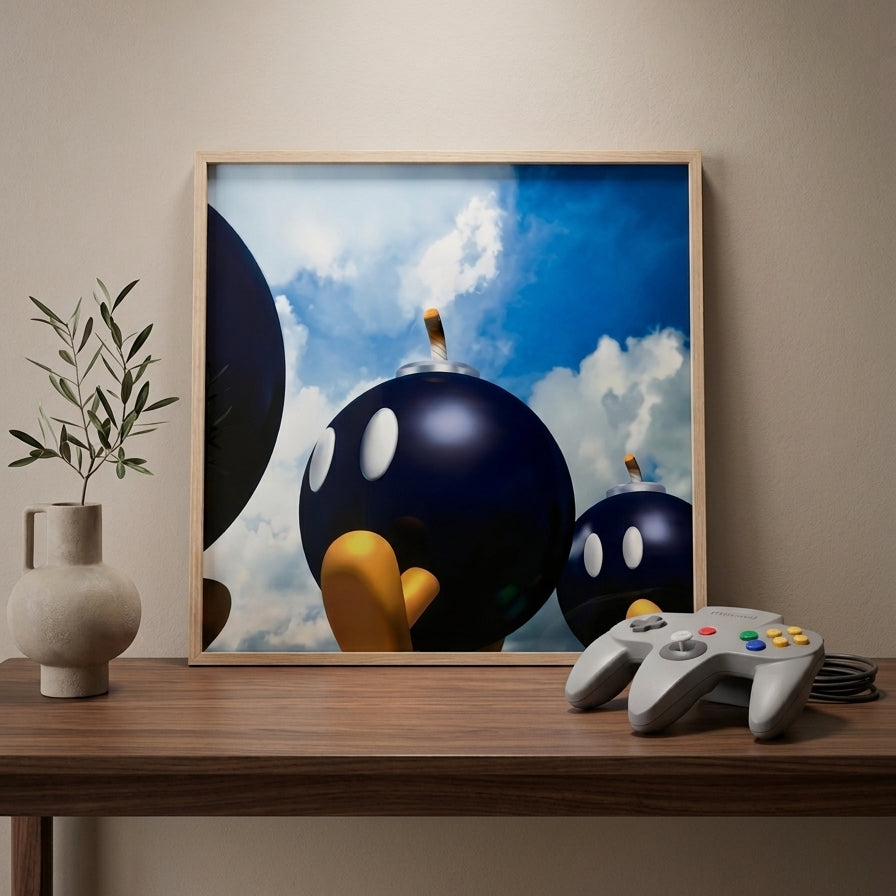 Tableau Super Mario 64 réplique - impression sur toile